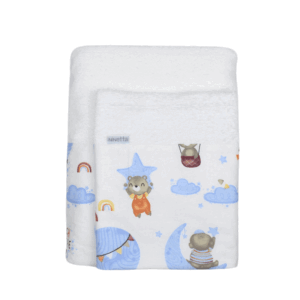 Πετσέτες μπάνιου-χεριών σετ σιέλ-435