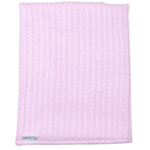 Κουβέρτα κρεβατιού πλεκτή ροζ-162Κ