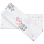 Σεντονάκια λίκνου ροζ μπαλόνια - 478