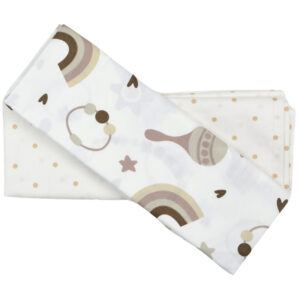 Σεντονάκια λίκνου κουδουνίστρα μπεζ - 478