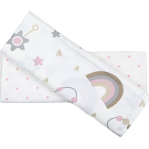 Σεντονάκια λίκνου κουδουνίστρα ροζ - 478